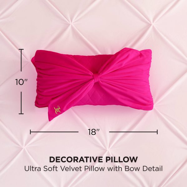 Velvet Bow Decorative Pillow - Image 6