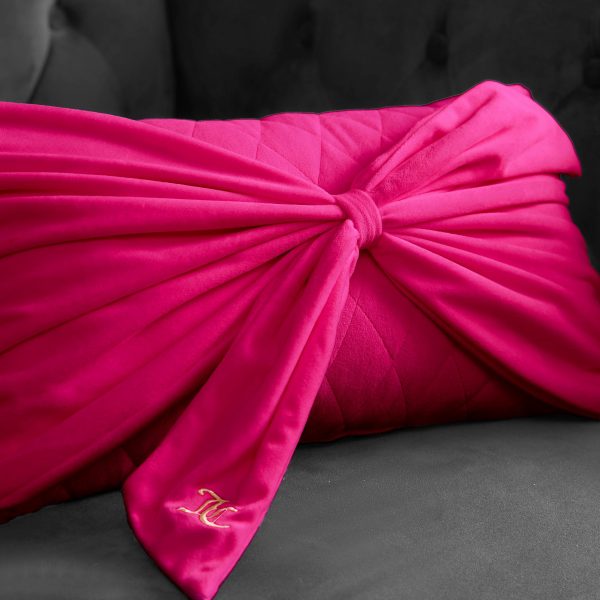 Velvet Bow Decorative Pillow - Image 4