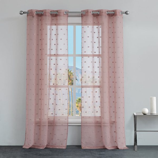 Evelyn Polka Dot Sheer Curtains - Image 2