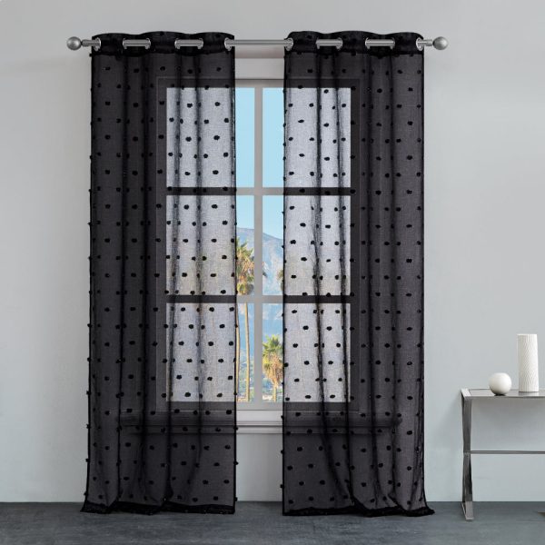 Evelyn Polka Dot Sheer Curtains - Image 2