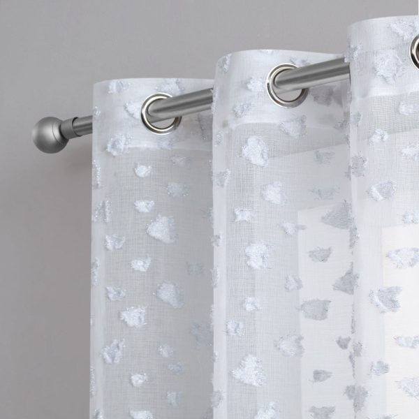Ethel Embellished Sheer Curtains - Image 4