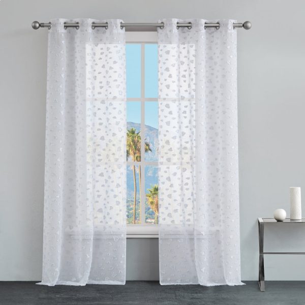 Ethel Embellished Sheer Curtains - Image 2
