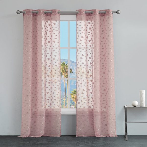 Ethel Embellished Sheer Curtains - Image 2