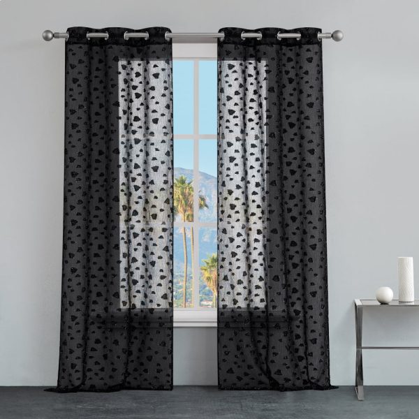 Ethel Embellished Sheer Curtains - Image 2