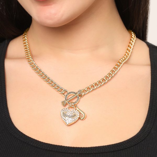 Heart and Juicy Toggle Charm Necklace - Image 2