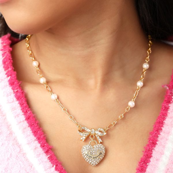 Pearl Heart Pendant Necklace - Image 2