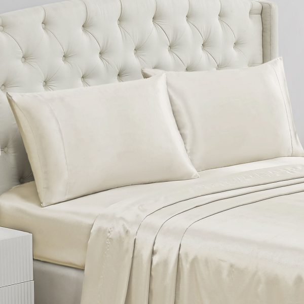 Solid Satin Pillow Case Set - Image 2