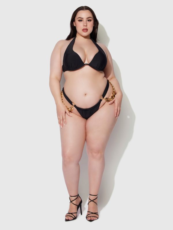 Frederick's Of Hollywood Rising Star Chain Side Thong Swim Bottom - Image 10