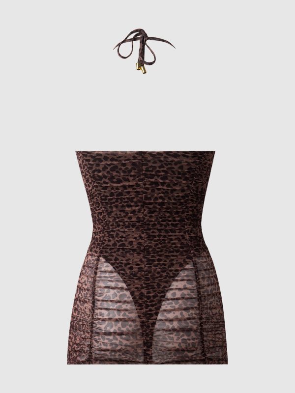 Frederick's Of Hollywood Alanza Mesh Ruched Strapless Swim One Piece - Image 12