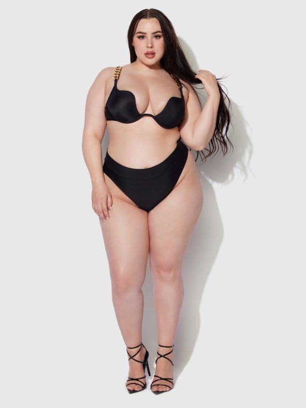 Frederick's Of Hollywood Rising Star Chain Push Up Swim Top - Image 8