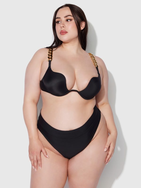 Frederick's Of Hollywood Rising Star Chain Push Up Swim Top - Image 5