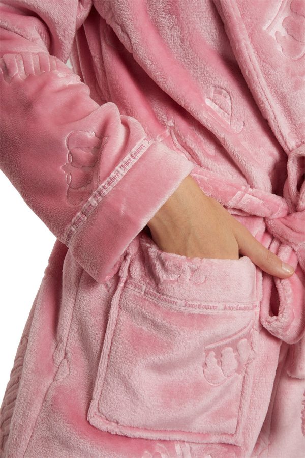 Shawl Collar Plush Robe - Image 3