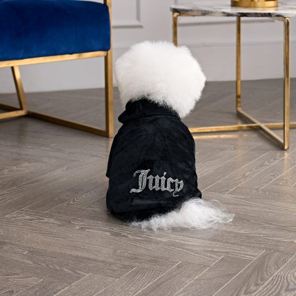 Bling Velour Pet Hoodie - Image 2