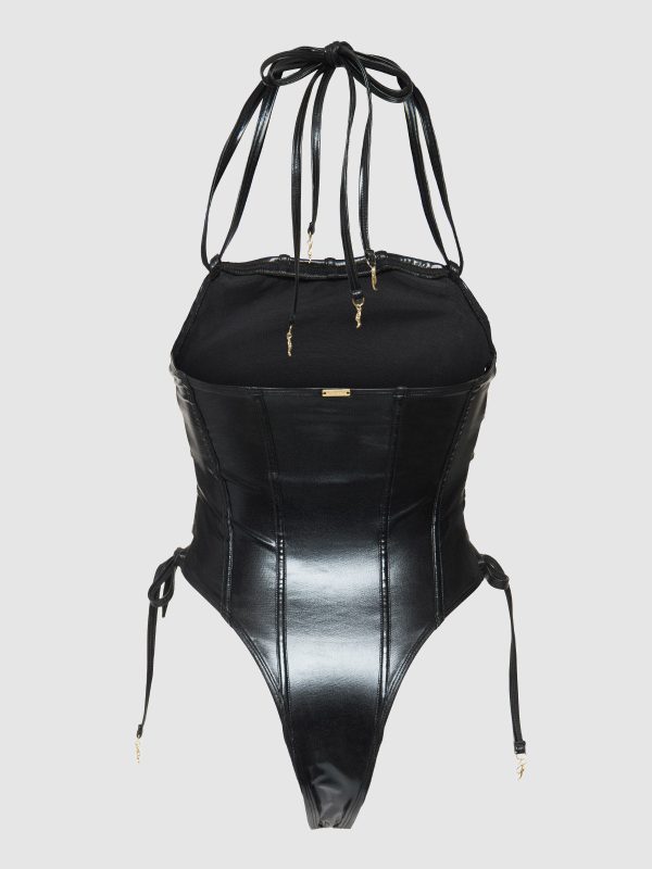 Frederick's Of Hollywood Onyx Corset Swim One Piece - Image 12
