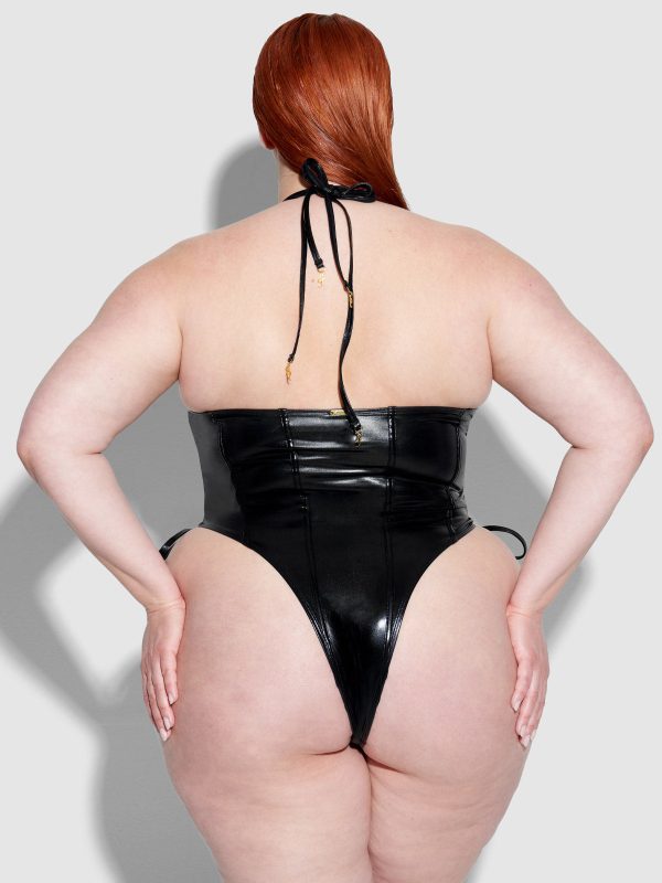 Frederick's Of Hollywood Onyx Corset Swim One Piece - Image 9