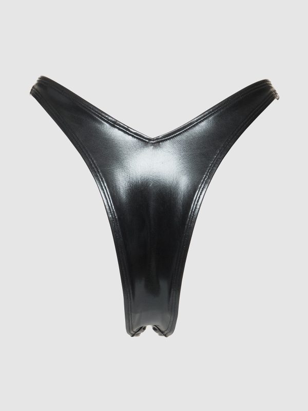 Frederick's Of Hollywood Onyx Swim Tanga Bottom - Image 9