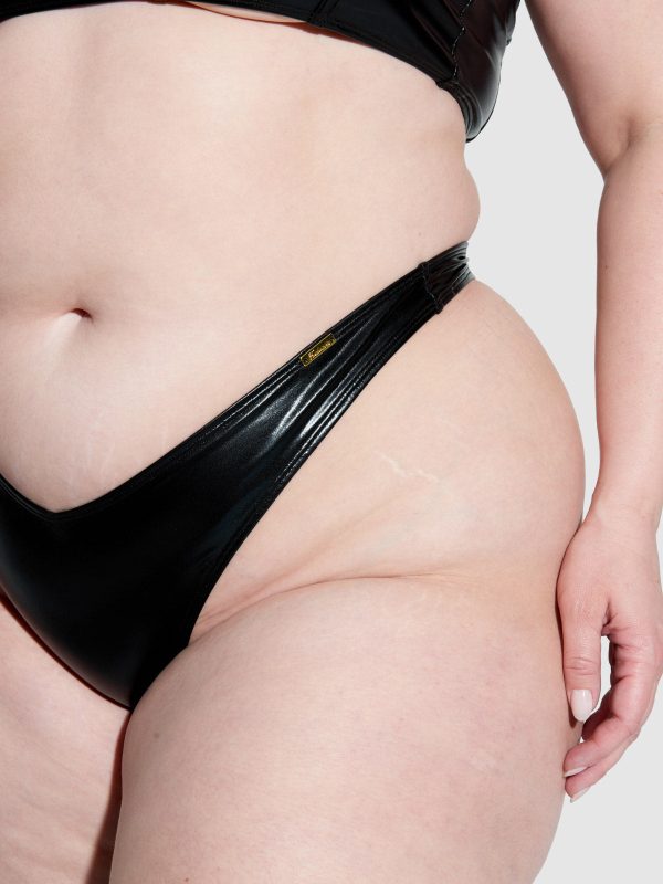 Frederick's Of Hollywood Onyx Swim Tanga Bottom - Image 7