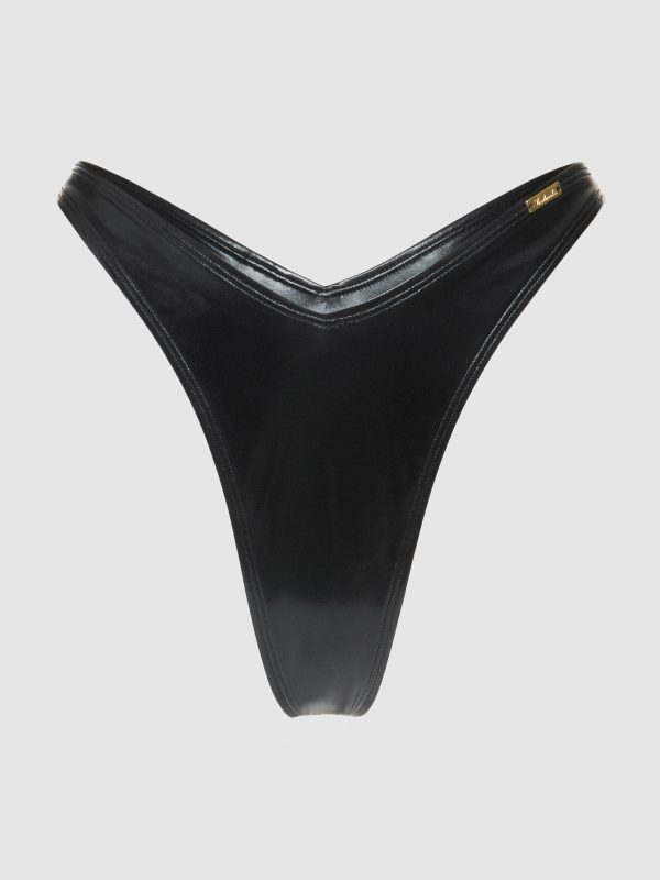 Frederick's Of Hollywood Onyx Swim Tanga Bottom - Image 8