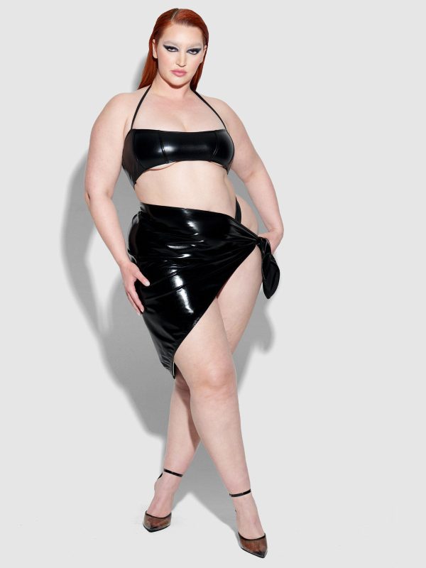 Frederick's Of Hollywood Onyx Wrap Sarong Coverup - Image 5