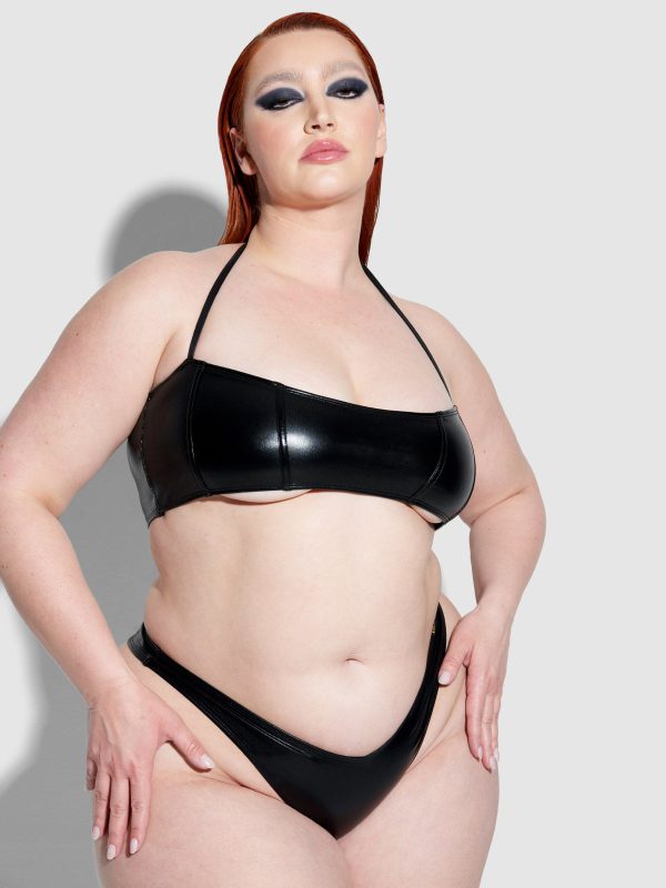 Frederick's Of Hollywood Onyx Corset Bandeau Swim Top - Image 8