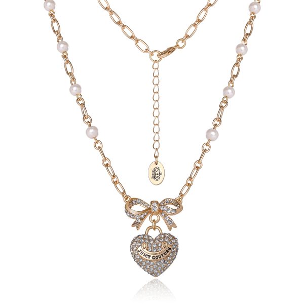 Pearl Heart Pendant Necklace - Image 4